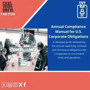 Business Formation Bundle by THE ITIN displayed as an all in one US company setup package with 20% discount highlighted.