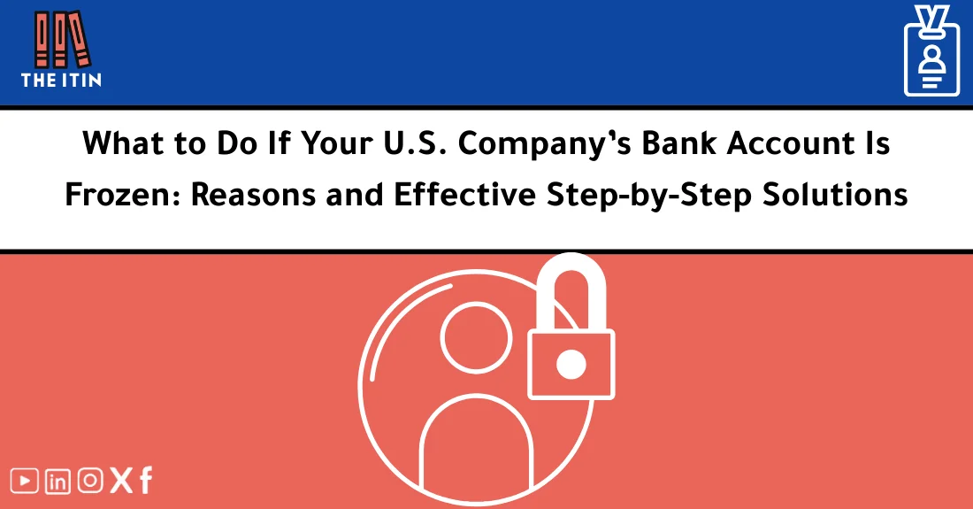 صورة تحتوي على عنوان المقال حول: " Company Account Freezing Solutions: Causes & Fixes" مع عنصر بصري معبر