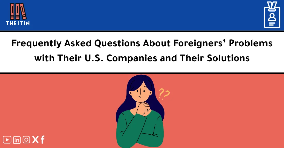صورة تحتوي على عنوان المقال حول: " Company Problems FAQs: Answers for Foreign Owners" مع عنصر بصري معبر