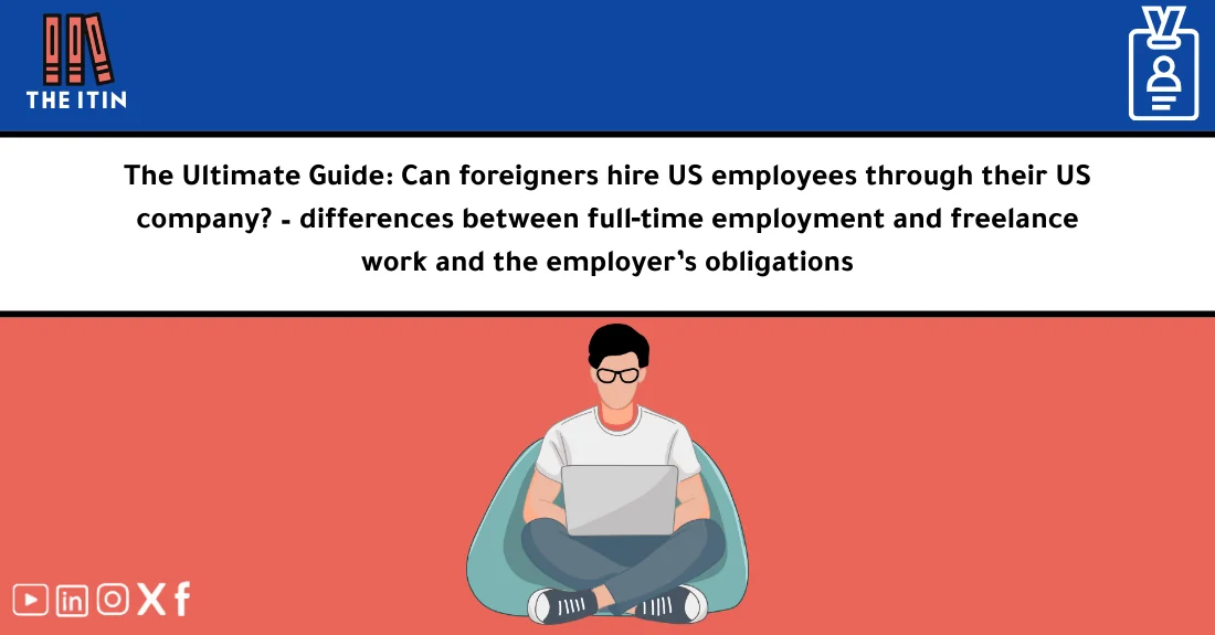 صورة تحتوي على عنوان المقال حول: " Hiring Americans for Foreign Firms: Key Facts Explained" مع عنصر بصري معبر