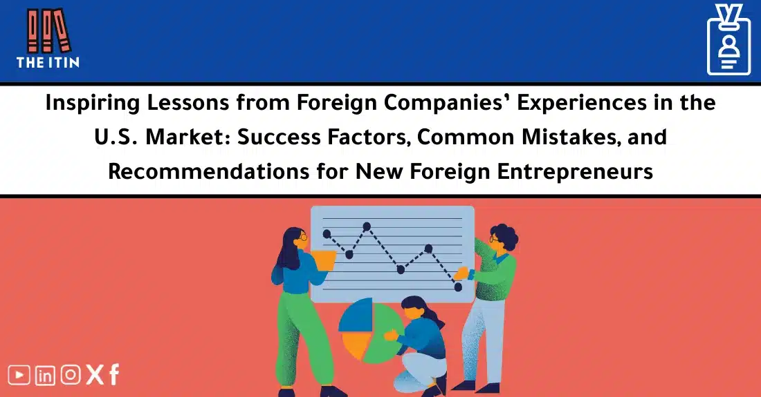 صورة تحتوي على عنوان المقال حول: " Lessons from Foreign Companies: Success Tips & Pitfalls" مع عنصر بصري معبر