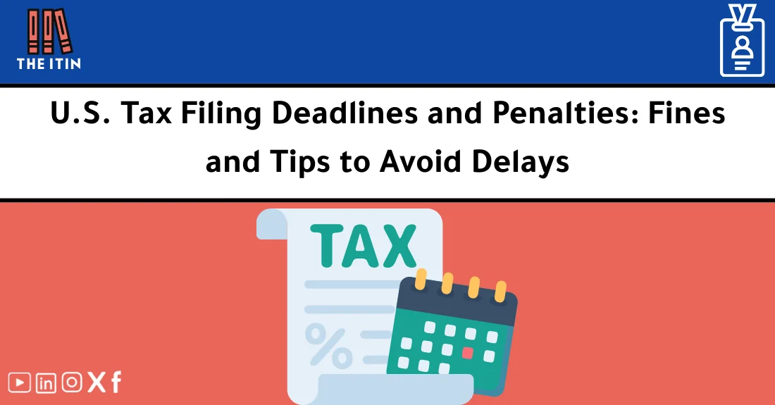 صورة تحتوي على عنوان المقال حول: " Tax Deadlines & Penalties Guide: Avoid IRS Fines" مع عنصر بصري معبر