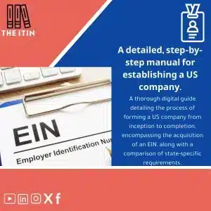 Cover of a step-by-step US company formation digital guide showing structured stages for registration