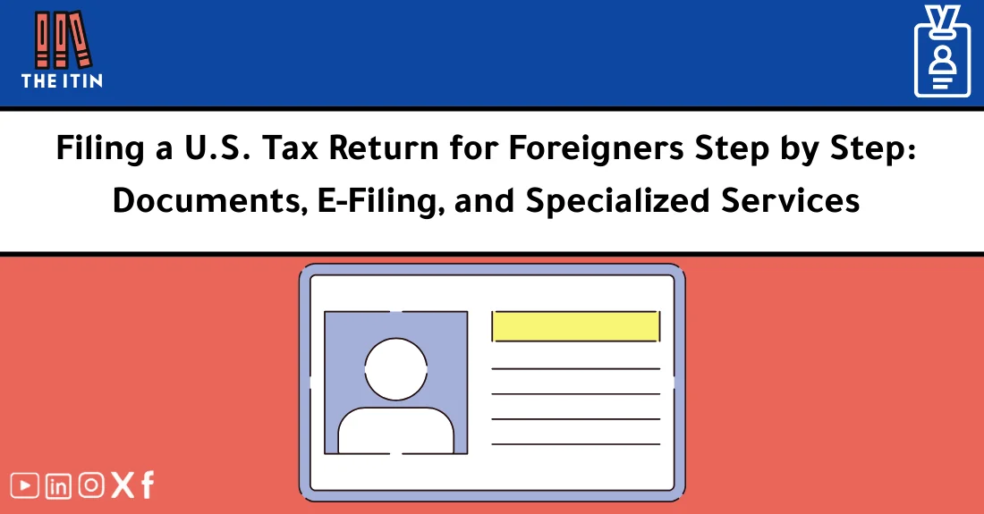 Illustration of US taxes for nonresidents showing forms